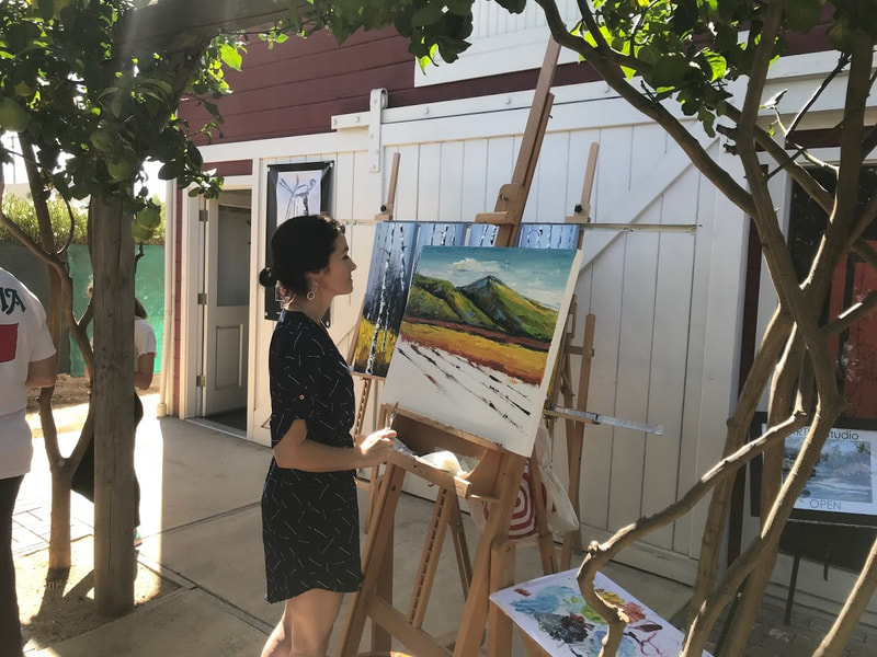 Little Italy San Jose Street Festival, Live Painting Demonstration 2018